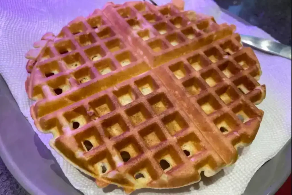 A freshly baked Waffle Crumbl Cookie