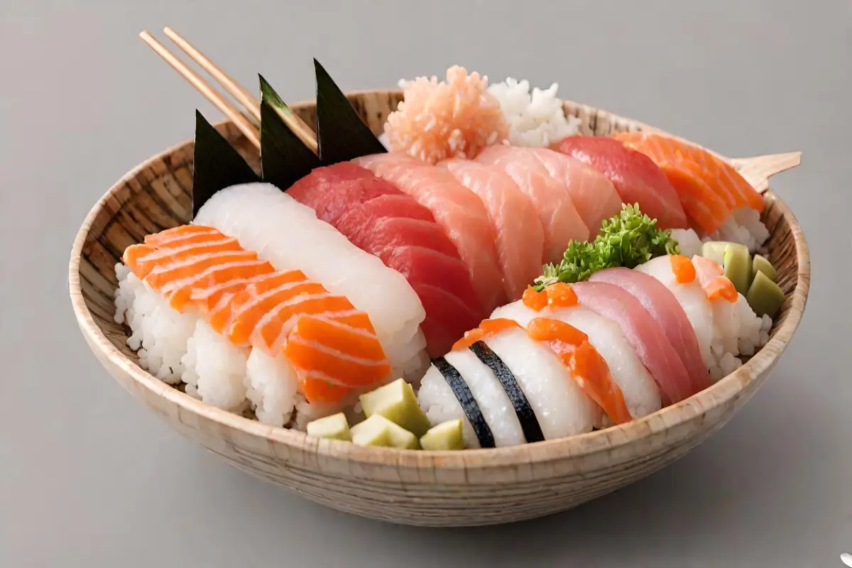 What does chirashi sushi taste like?